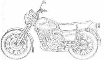 A motorcycle IZH 7.107-010-01