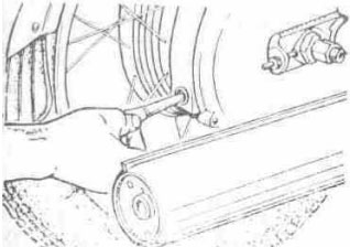 Regulation of the brake of a back sprocket